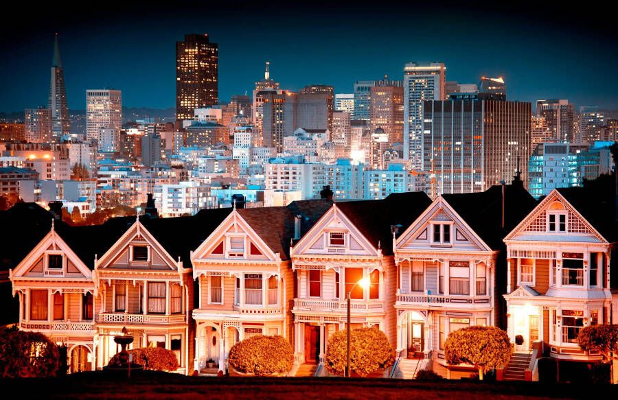 Papermoon Fotobehang Urban Landscape in San Francisco - Foto 1