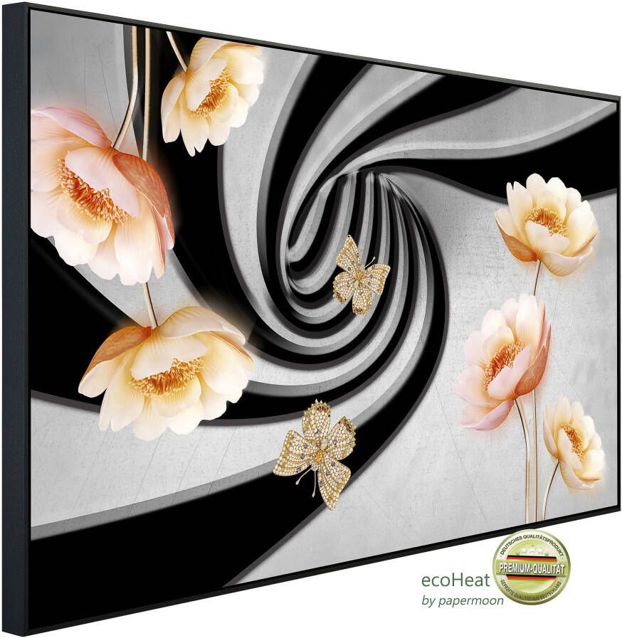 Papermoon Infraroodverwarming Abstract 3D-effect met bloemen - Foto 6