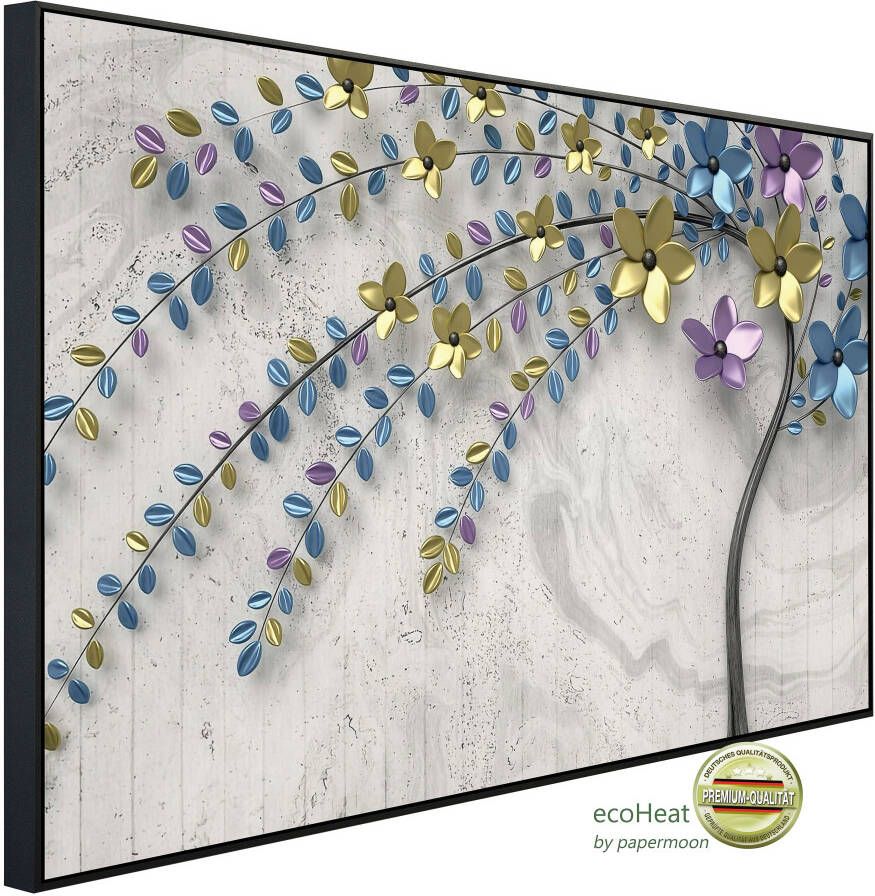 Papermoon Infraroodverwarming Motief met bloemen zeer aangename stralingswarmte