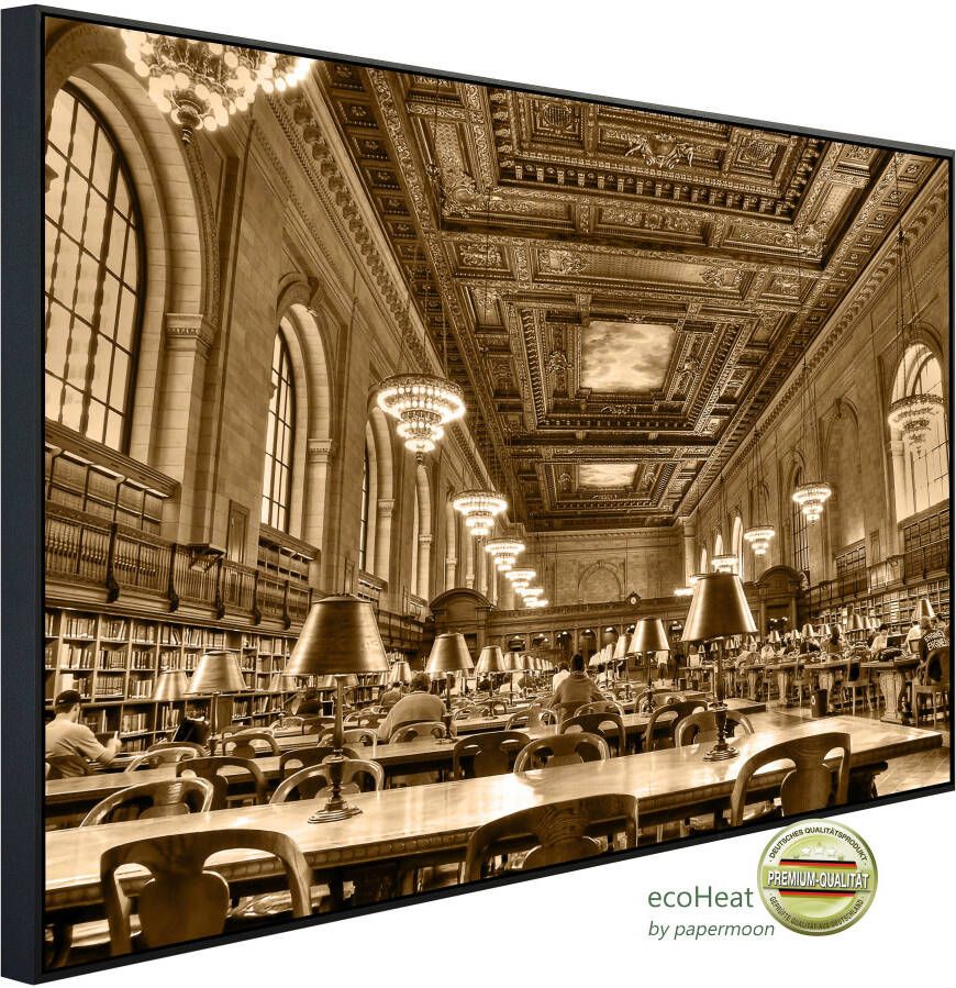Papermoon Infraroodverwarming Oude bibliotheek zeer aangename stralingswarmte