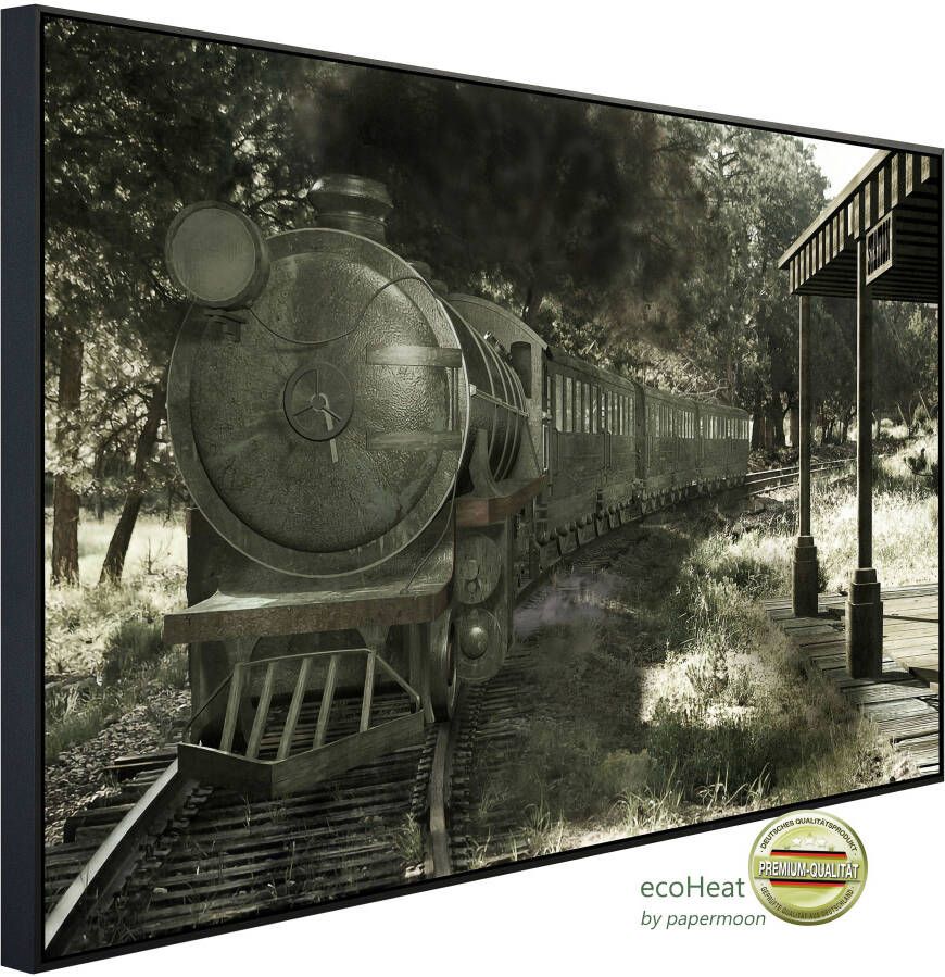 Papermoon Infraroodverwarming Oude trein grijs zeer aangename stralingswarmte