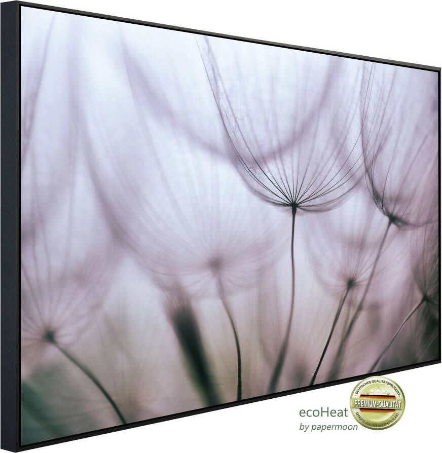 Papermoon Infraroodverwarming Paars abstracte paardenbloem zeer aangename stralingswarmte