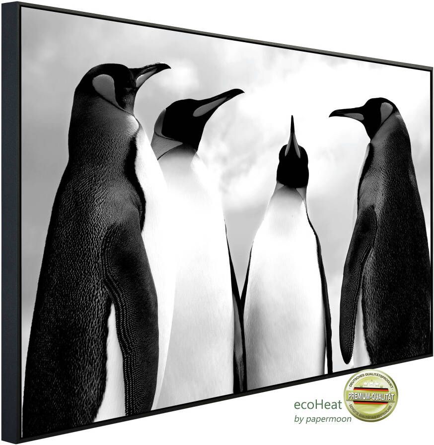 Papermoon Infraroodverwarming Pinguïn zwart & wit zeer aangename stralingswarmte