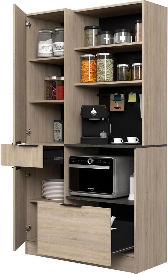 Parisot Buffetkast Fumay 11 servieskast bijzonder veel opbergruimte (1 stuk) - Foto 7