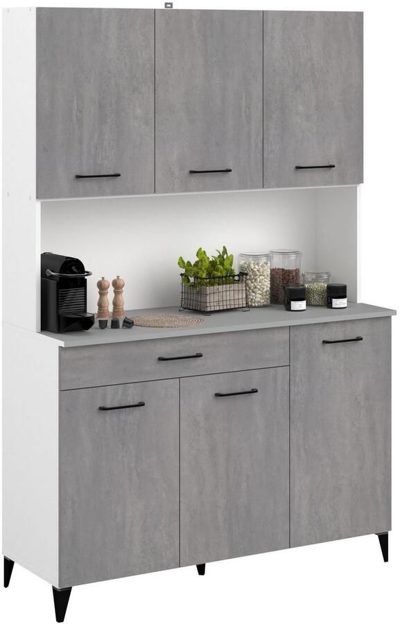 Parisot Buffetkast Maleficent met 6 deuren & 1 lade betonlook - Foto 3