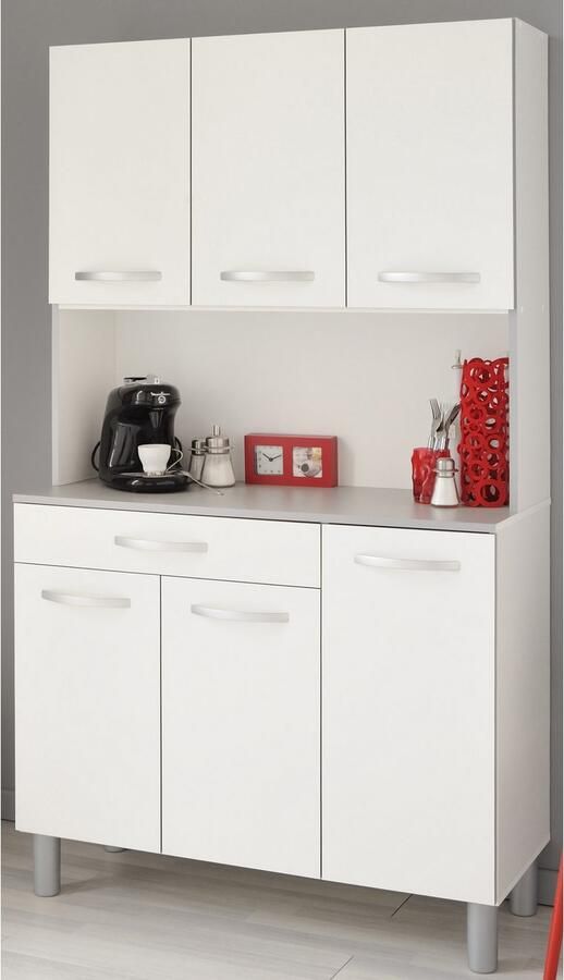 Parisot Buffetkast Spoon 1 keukenbuffet veel bergruimte 6 deuren (1 stuk) - Foto 3