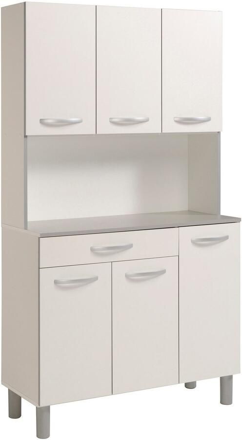 Parisot Buffetkast Spoon 1 keukenbuffet veel bergruimte 6 deuren (1 stuk) - Foto 5