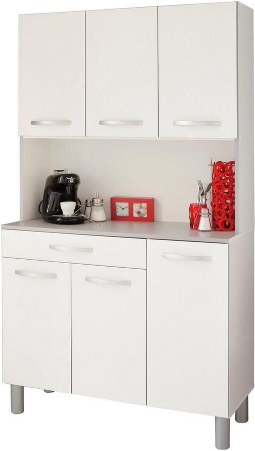 Parisot Buffetkast Spoon 1 keukenbuffet veel bergruimte 6 deuren (1 stuk) - Foto 4
