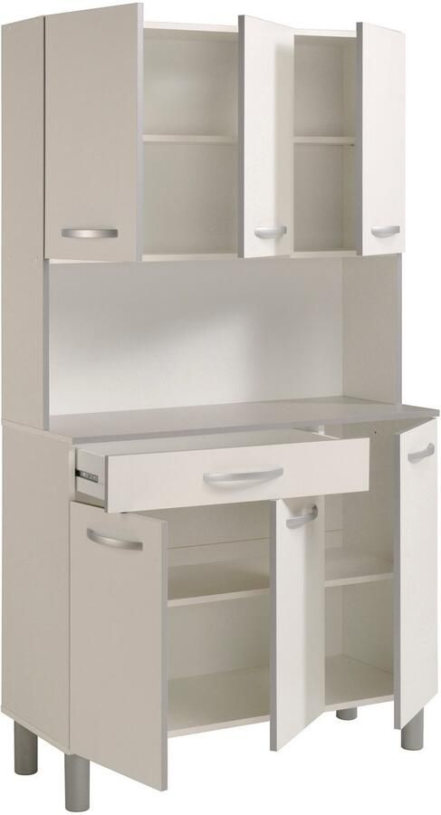 Parisot Buffetkast Spoon 1 keukenbuffet veel bergruimte 6 deuren (1 stuk) - Foto 6