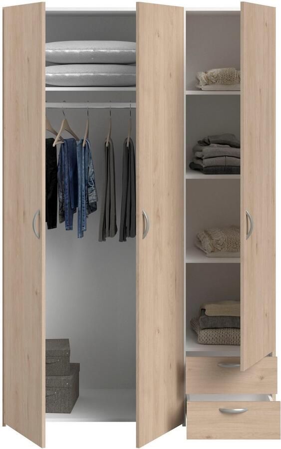 Parisot Kledingkast Salvador 3 deuren 2 laden Jackson Oak - Foto 5