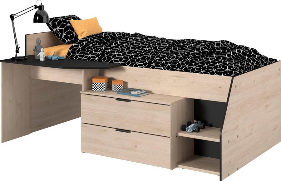 Parisot Hoogslaper Milky met klein werkblad en kleine kast extra bergruimte - Foto 9