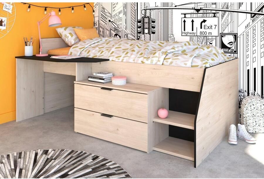 Parisot Hoogslaper Milky met klein werkblad en kleine kast extra bergruimte - Foto 3