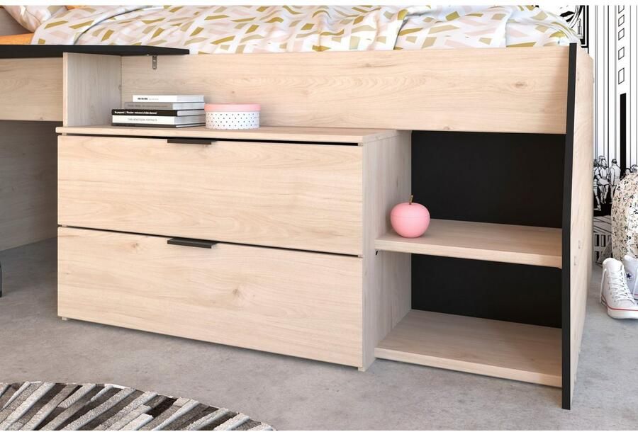 Parisot Hoogslaper Milky met klein werkblad en kleine kast extra bergruimte - Foto 6