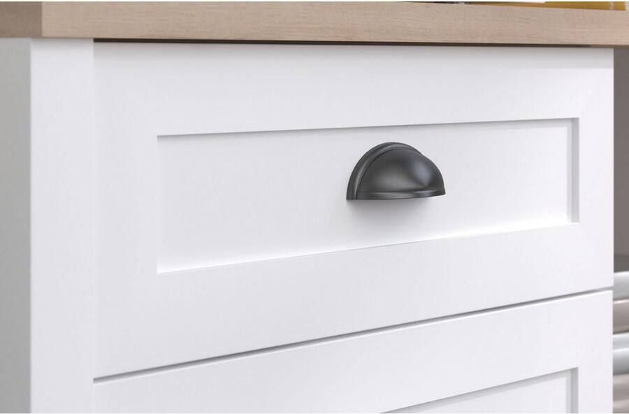 Parisot Kastenset Cottage 1 Veel opbergruimte flessenrek metalen handgrepen MDF melamine gecoat (set 2-delig) - Foto 6