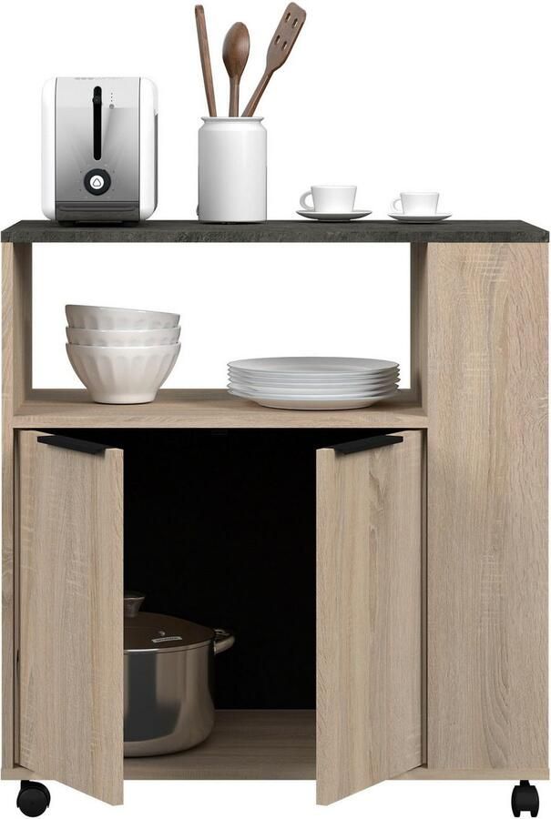 Parisot Kastenset Fumay 1 biedt veel opbergruimte praktische kabeldoorvoer variabel instelbaar (2-delig) - Foto 6