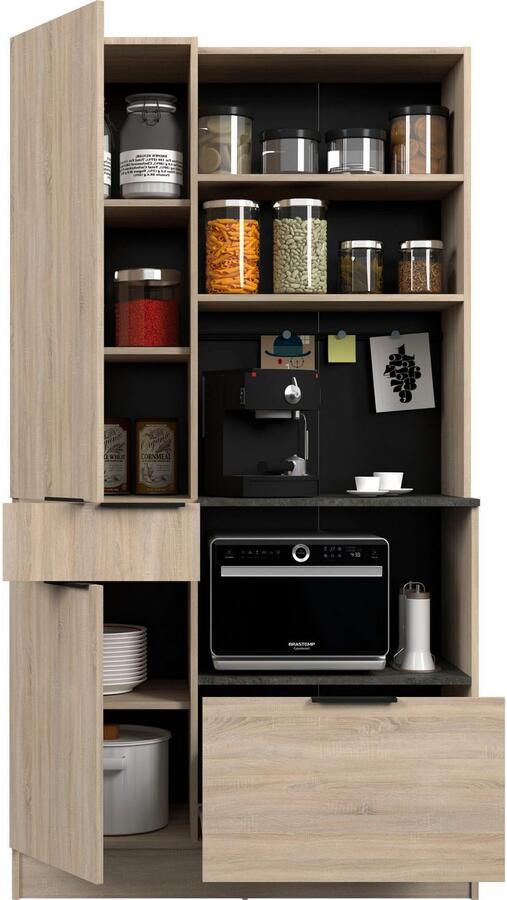 Parisot Kastenset Fumay 1 biedt veel opbergruimte praktische kabeldoorvoer variabel instelbaar (2-delig) - Foto 9