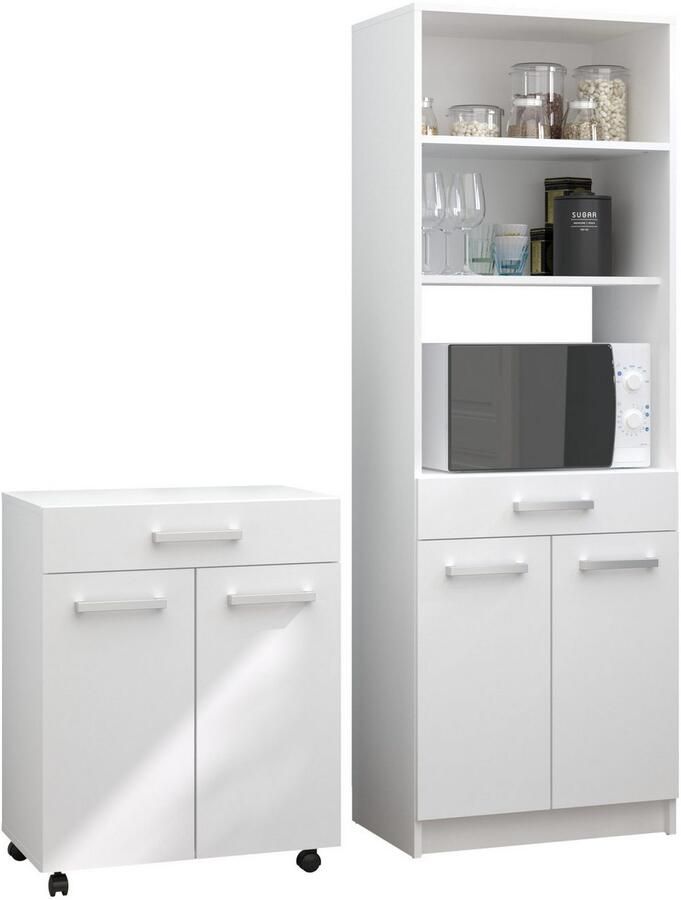 Parisot Kastenset Uno 1 melamine gecoat praktisch en mooi veel opbergruimte (2-delig) - Foto 2