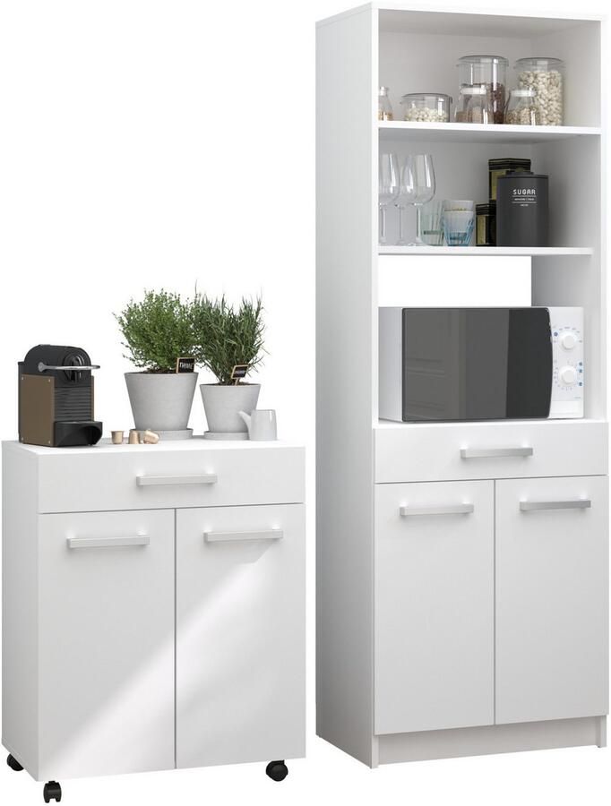 Parisot Kastenset Uno 1 melamine gecoat praktisch en mooi veel opbergruimte (2-delig)