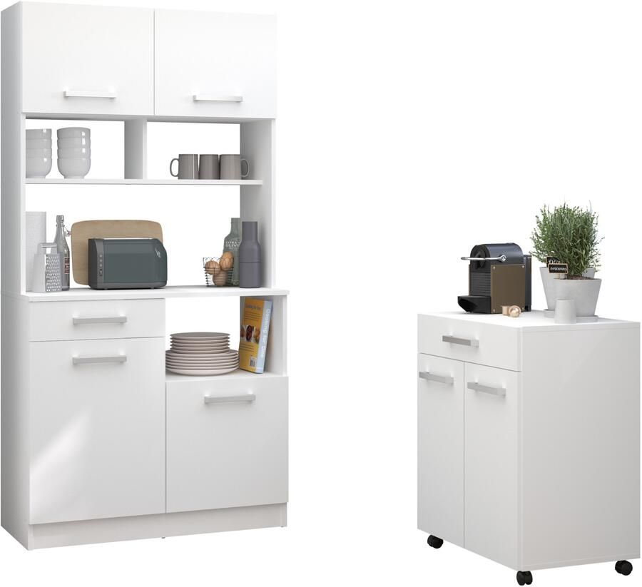 Parisot Kastenset UNO 2 melamine gecoat praktisch en mooi veel opbergruimte (2-delig) - Foto 5