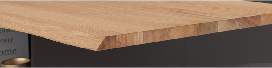 Parisot Kastenset Wave 1 Keuken kast buffetset keuken Deuren met softclose functie werkblad van eiken gefineerd (set 9 stuks) - Foto 12