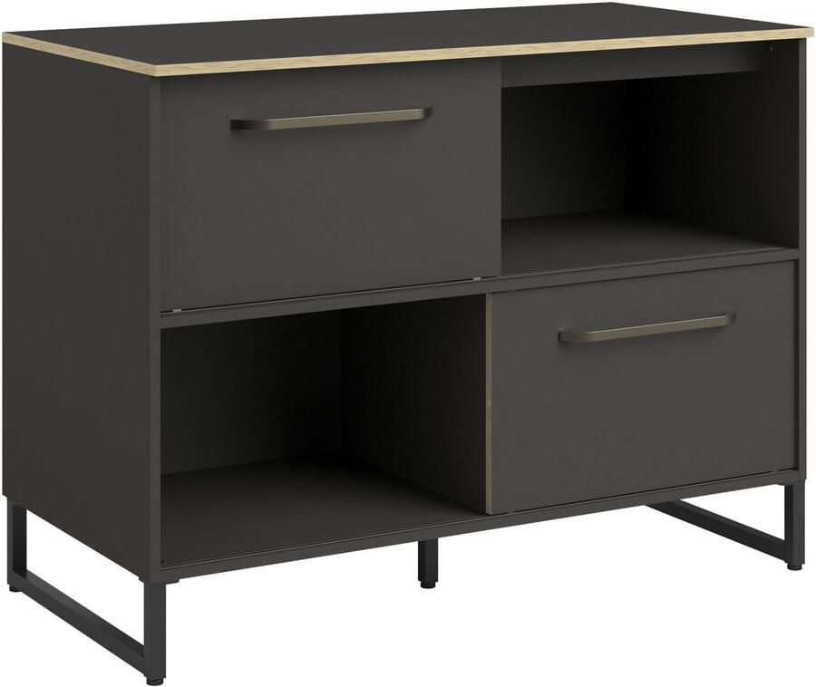 Parisot Kastenset Wave 1 Keuken kast buffetset keuken Deuren met softclose functie werkblad van eiken gefineerd (set 9 stuks) - Foto 3