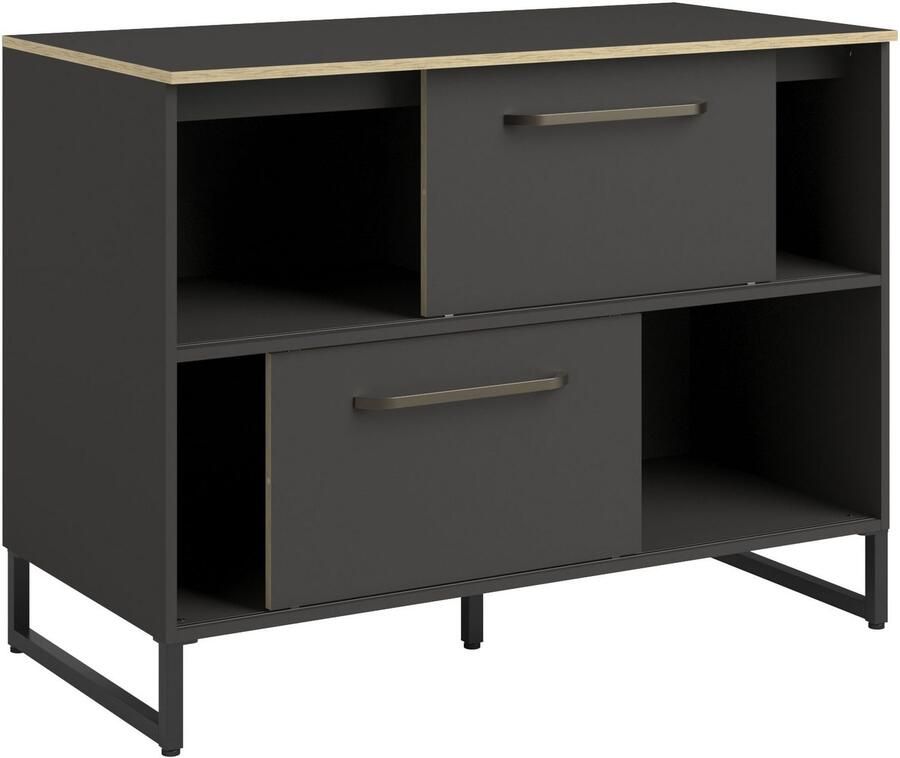 Parisot Kastenset Wave 1 Keuken kast buffetset keuken Deuren met softclose functie werkblad van eiken gefineerd (set 9 stuks) - Foto 4