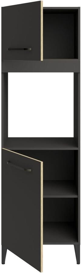 Parisot Kastenset Wave 1 Keuken kast buffetset keuken Deuren met softclose functie werkblad van eiken gefineerd (set 9 stuks) - Foto 10