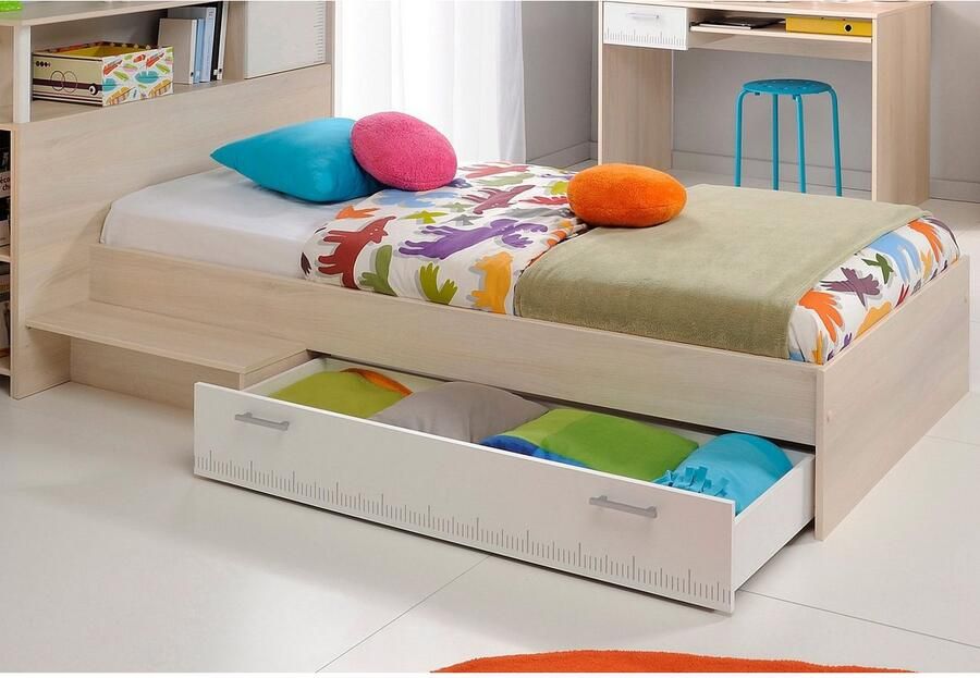 Parisot Kinderbed Charly 1-persoons met bedlade en legplank