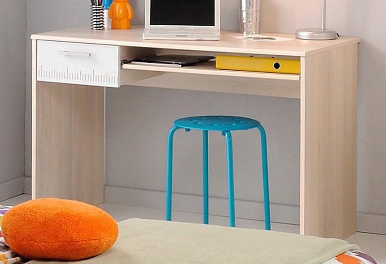 Bureau Enfant avec Tiroir et Tablette Coulissante L108 5 cm Charly - Foto 2