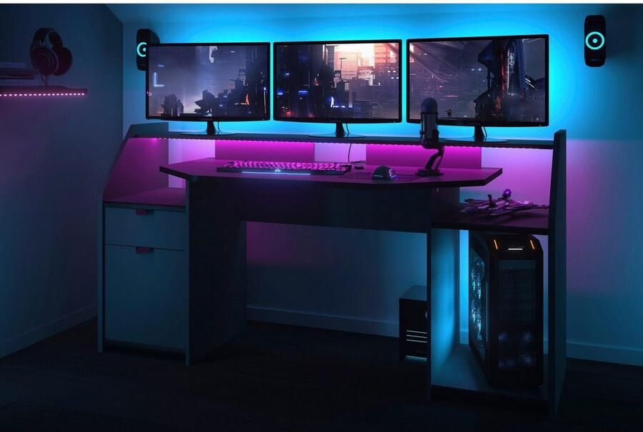 Parisot Kinderbureau Set-Up Gamingtafel tienerbureau bureau - Foto 4