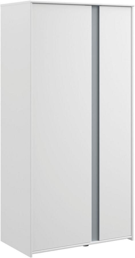 Parisot Kledingkast Rue met 2 deuren wit grijs of wit roze - Foto 4