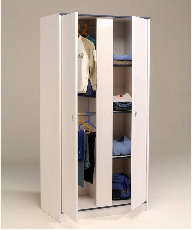 Andere Armoire 2 Portes avec Double Penderie et Lingère L90.2 cm Snoozy