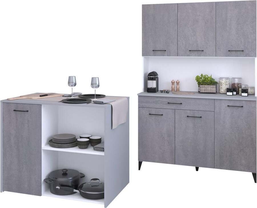 Parisot Multifunctionele kastenset Malice 4 Opbergruimte geweldige uitstraling flexibel te plaatsen en te gebruiken (2 stuks) - Foto 6