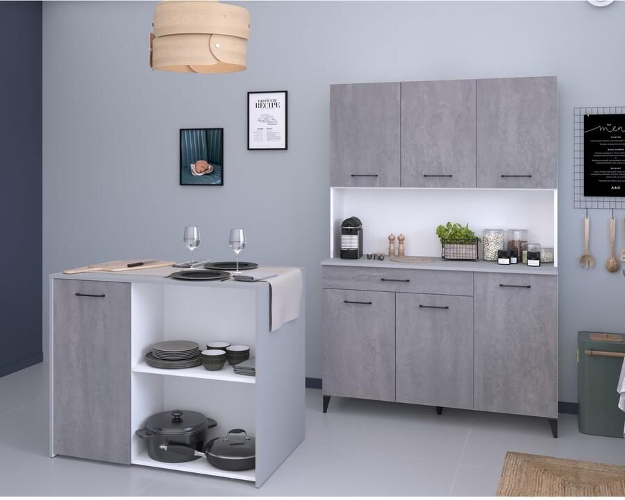 Parisot Multifunctionele kastenset Malice 4 Opbergruimte geweldige uitstraling flexibel te plaatsen en te gebruiken (2 stuks) - Foto 4