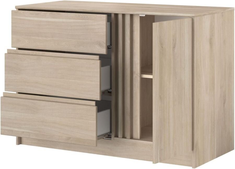 Parisot Slaapkamerserie Escale Inzet van de ladekast draaibaar Eik of Wit veel opbergruimte (3-delig)