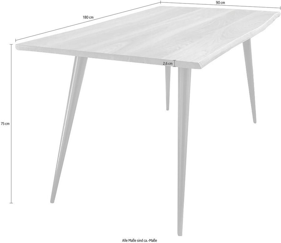 Paroli Eettafel HANNAH in 3 breedten - Foto 2