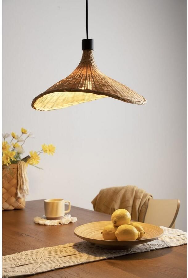 Pauleen Hanglamp Boho Soul max20W zwart beige 230V metaal bamboe - Foto 2