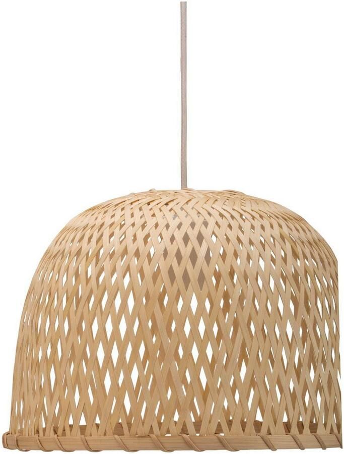 Pauleen Hanglamp Woody Pearl max20W beige wit 230V bamboe metaal (1 stuk) - Foto 3