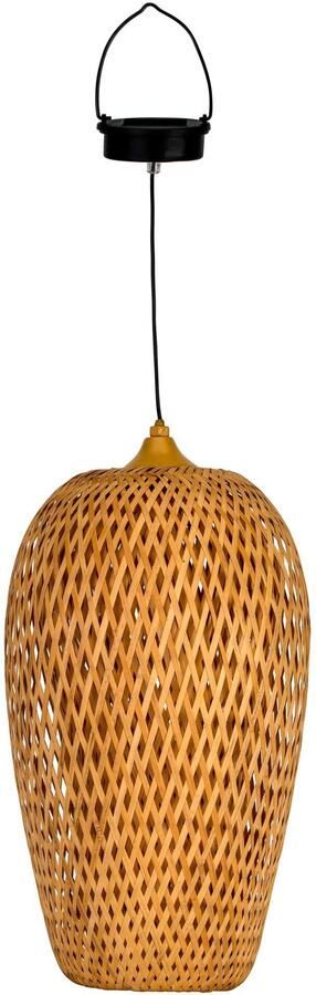 Pauleen Led-hanglamp Sunshine Bliss solarpendel outdoor bamboe rattan kunststof metaal (1 stuk) - Foto 9