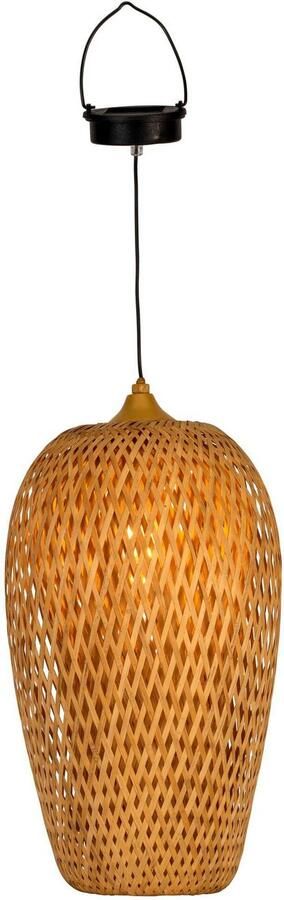 Pauleen Led-hanglamp Sunshine Bliss solarpendel outdoor bamboe rattan kunststof metaal (1 stuk) - Foto 8