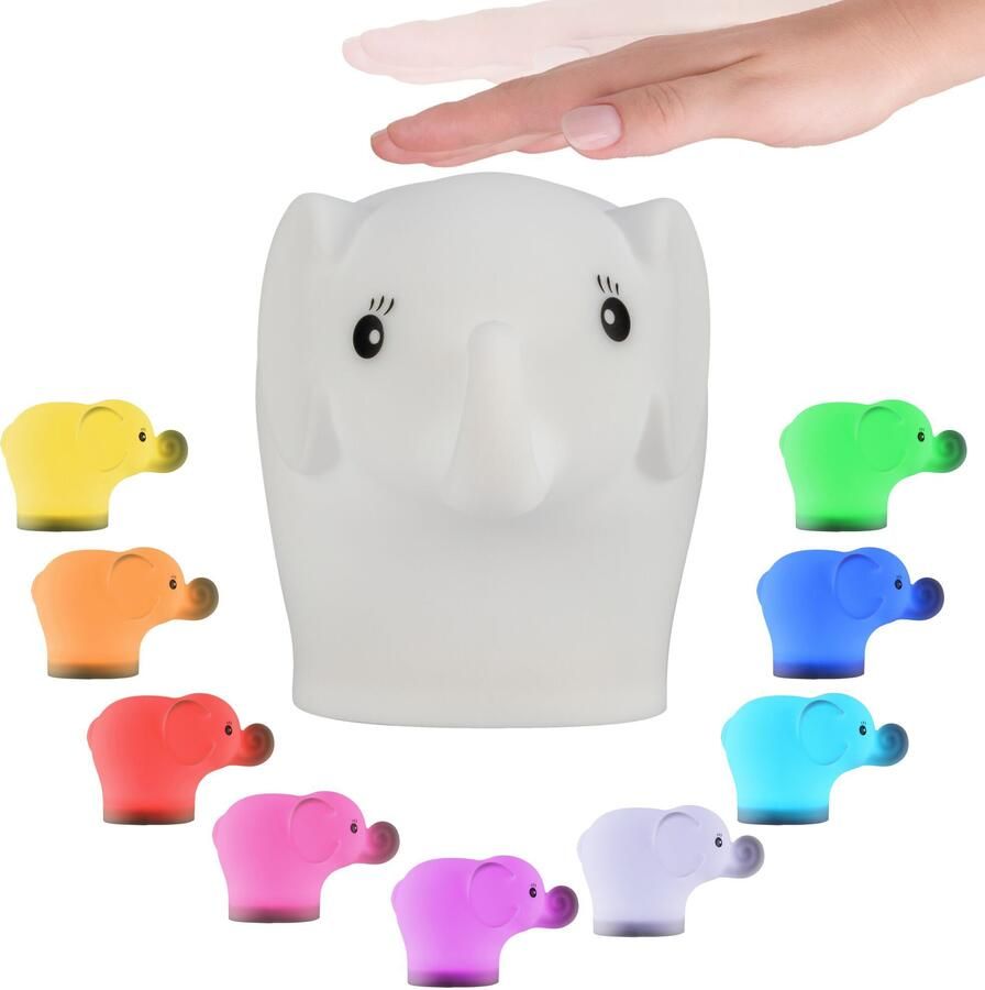 Pauleen Led-nachtlampje Night Elephant LED-module olifant BPA-vrij kleurverandering RGBW (1 stuk) - Foto 10