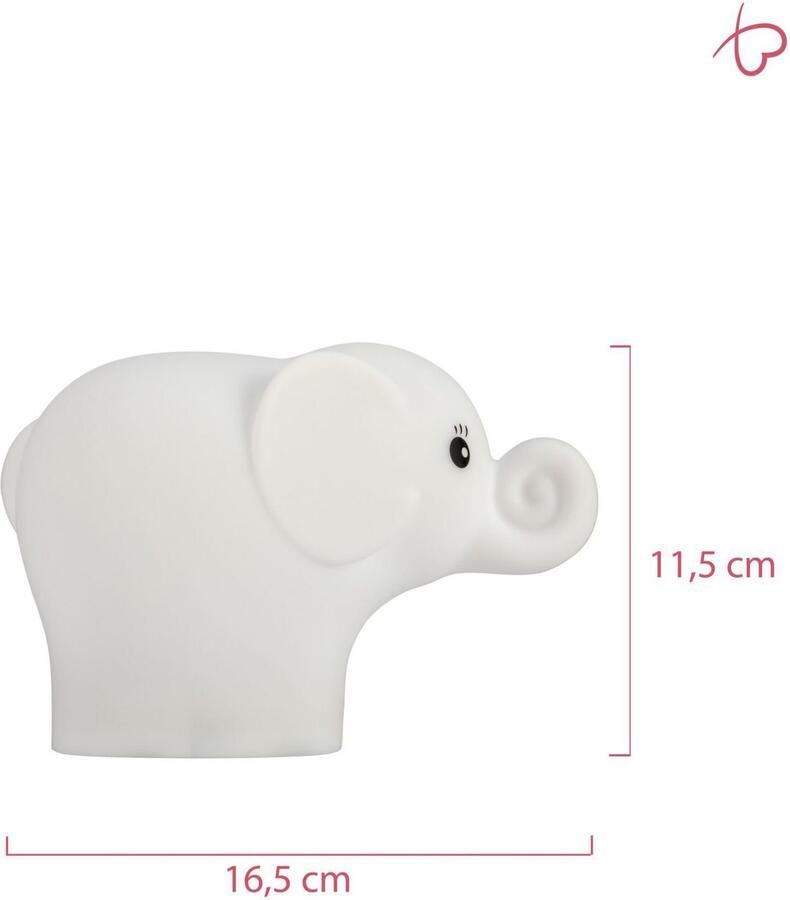 Pauleen Led-nachtlampje Night Elephant LED-module olifant BPA-vrij kleurverandering RGBW (1 stuk) - Foto 2