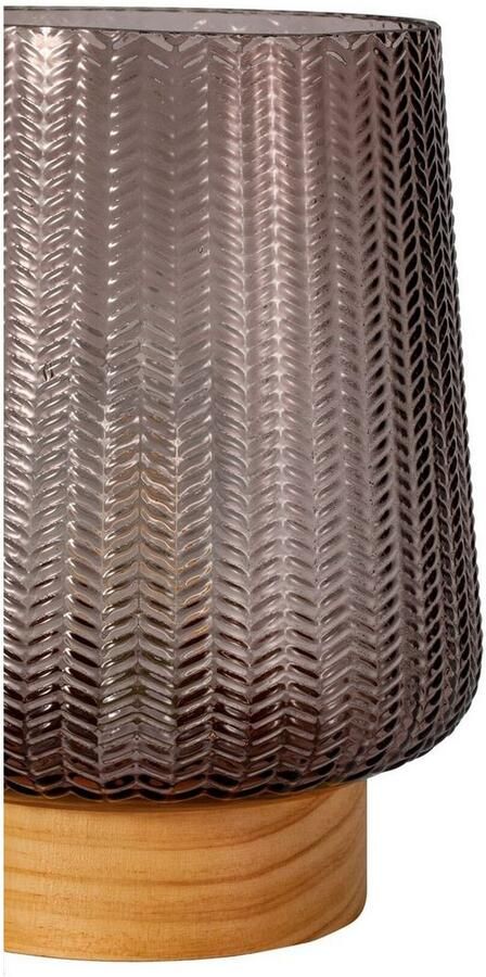 Pauleen Led-tafellamp Fancy Glamour mobile taupe glas hout - Foto 6