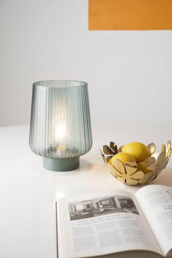 Pauleen Led-tafellamp Pretty Glamour Mobile turquoise glas metaal - Foto 6