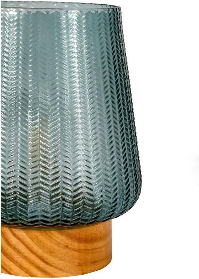 Pauleen Led-tafellamp Pretty Glamour mobile turquoise hout - Foto 3