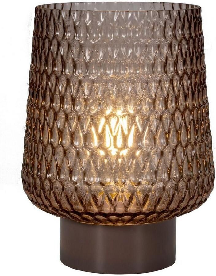 Pauleen Led-tafellamp Sparkling Glamour mobile grijs glas metaal