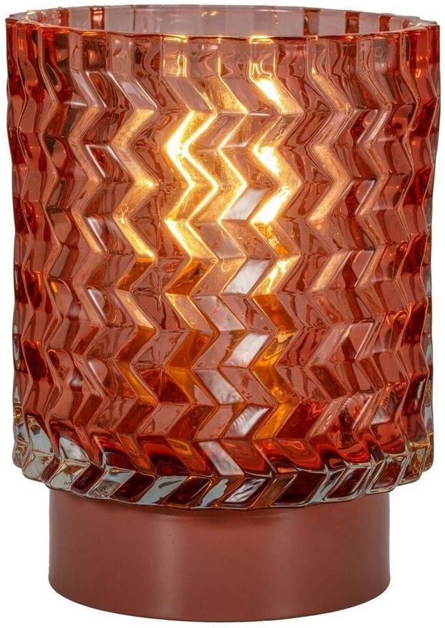 Pauleen Led-tafellamp Sweet Glamour mobile roze glas metaal - Foto 5