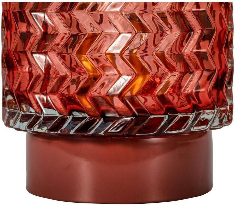 Pauleen Led-tafellamp Sweet Glamour mobile roze glas metaal