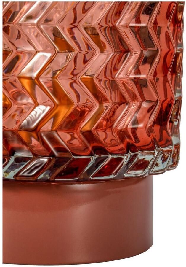 Pauleen Led-tafellamp Sweet Glamour mobile roze glas metaal - Foto 4