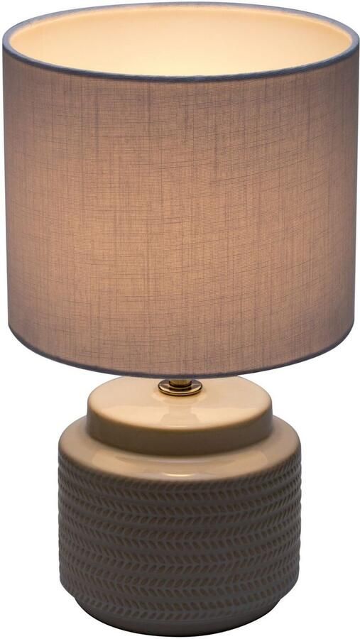 Pauleen Tafellamp Bright Soul E14 max. 20W E14 crème beige 230V stof keramiek - Foto 3